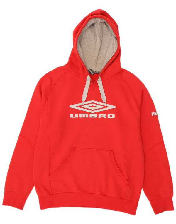 Męski sweter z kapturem Umbro 2XL, czerwony, bawełniany