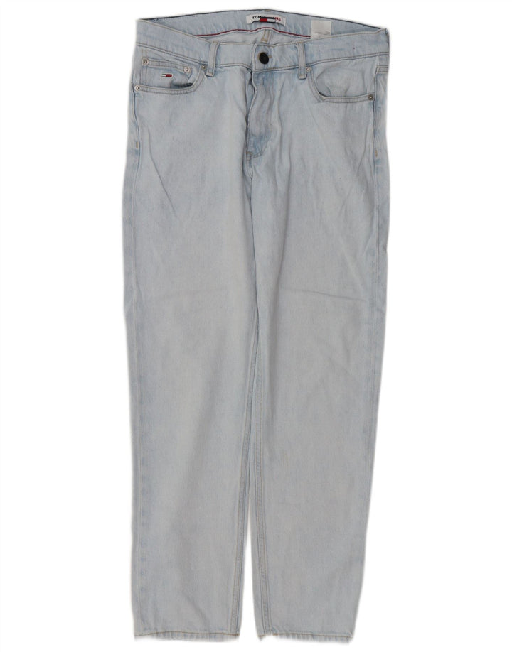 Męskie proste dżinsy Tommy Hilfiger W31 L28 Niebieskie bawełniane