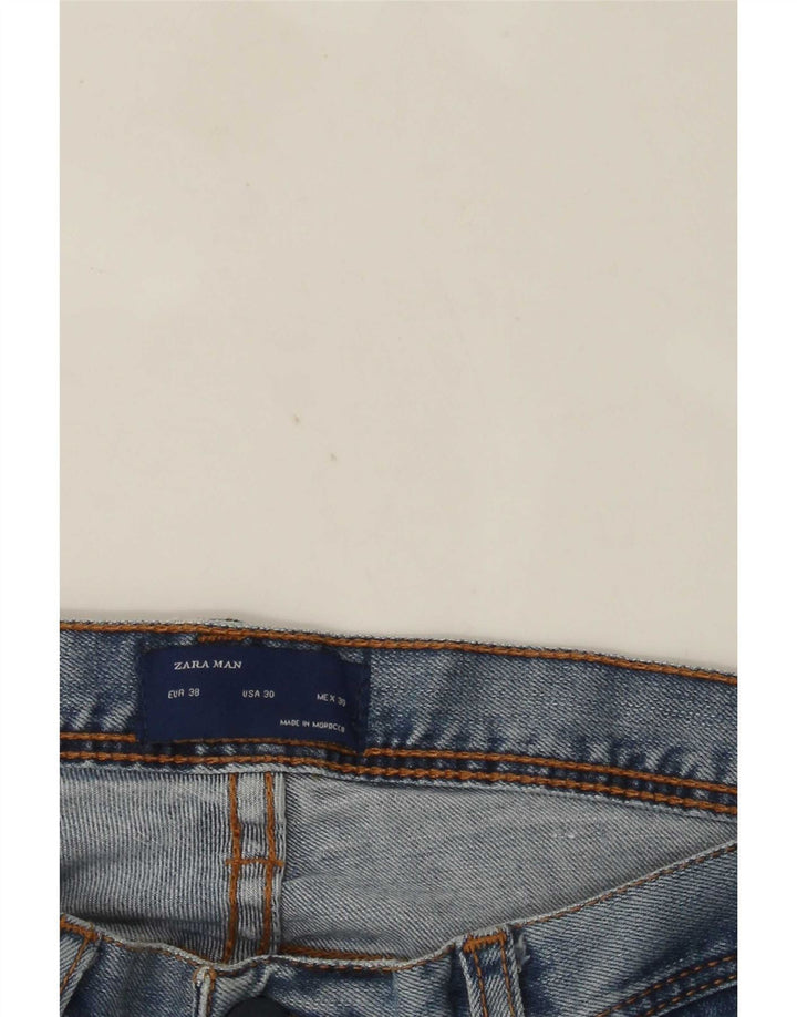 Męskie jeansy slim fit Zara EU 38 Small W30 L32 Niebieskie