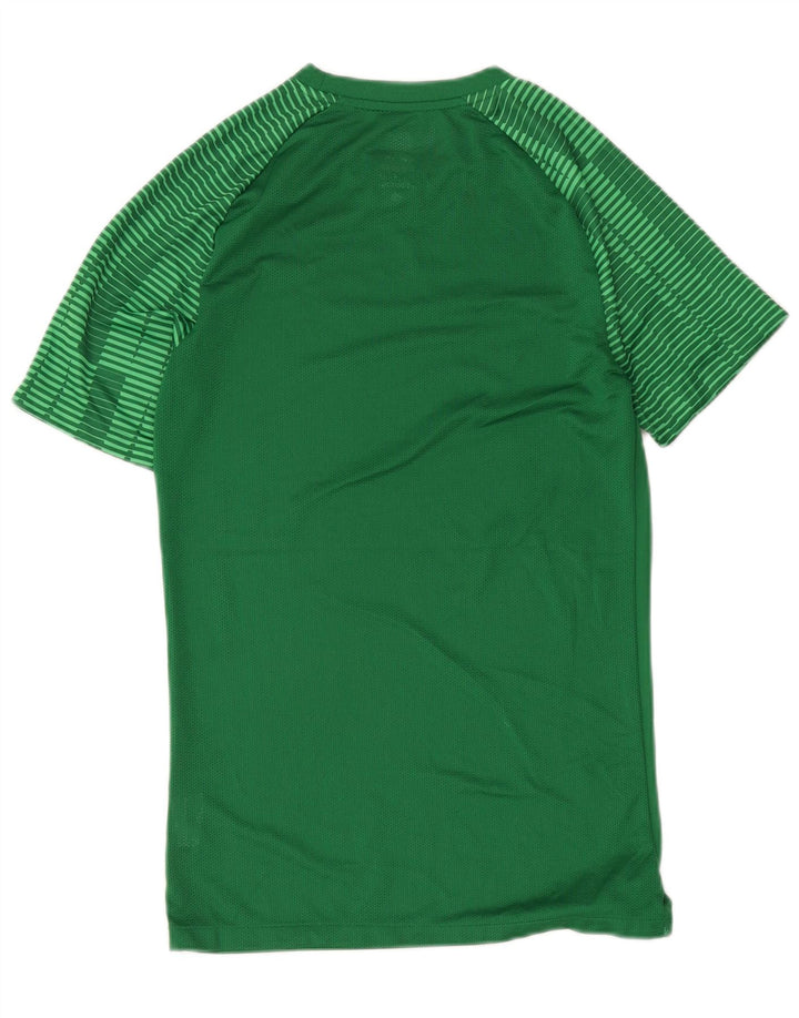 Męski T-shirt Nike Dri Fit Slim Top z poliestru w małe zielone paski