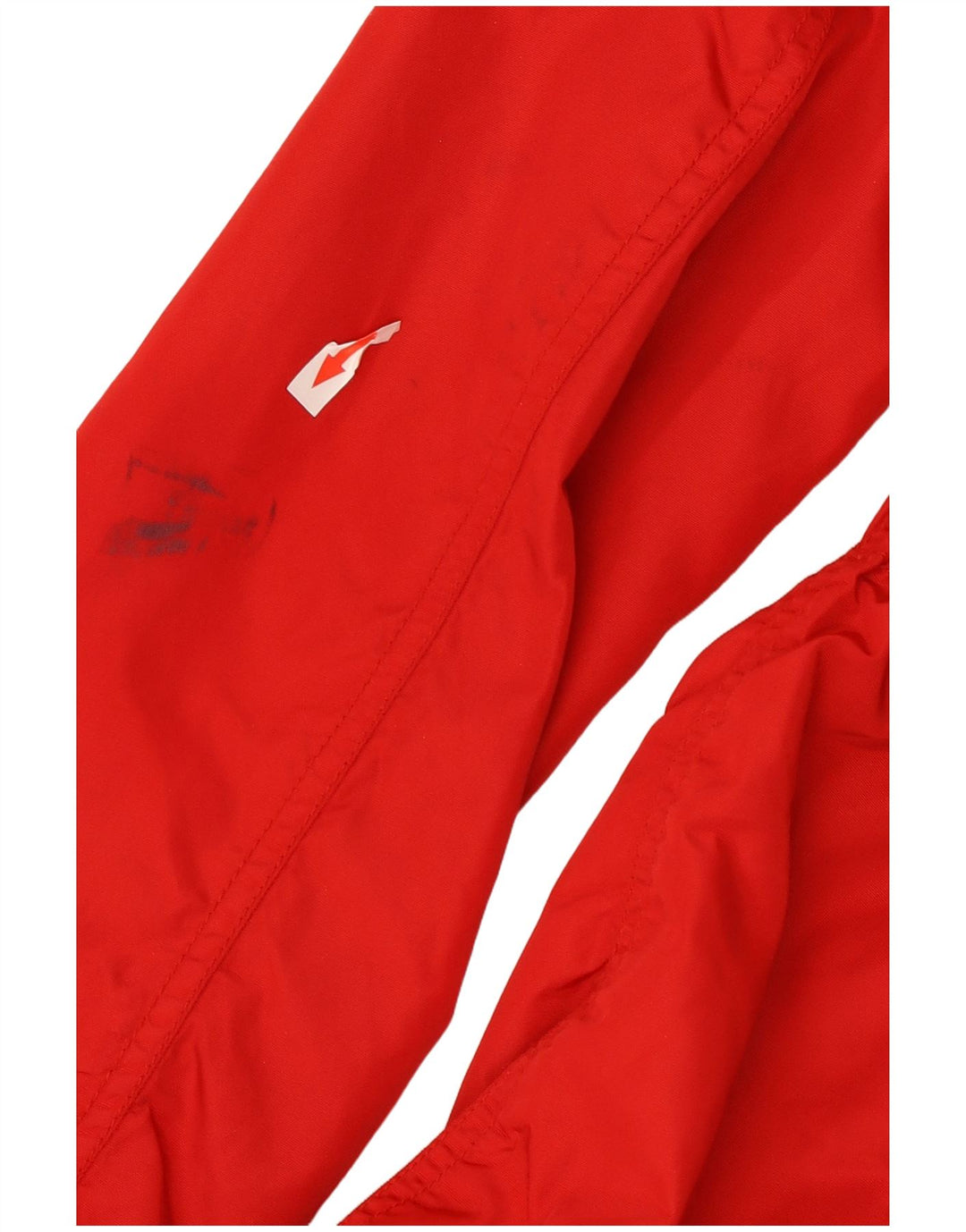 Damska wojskowa kurtka przeciwdeszczowa z kapturem Zara UK 14, duża, czerwona nylonowa