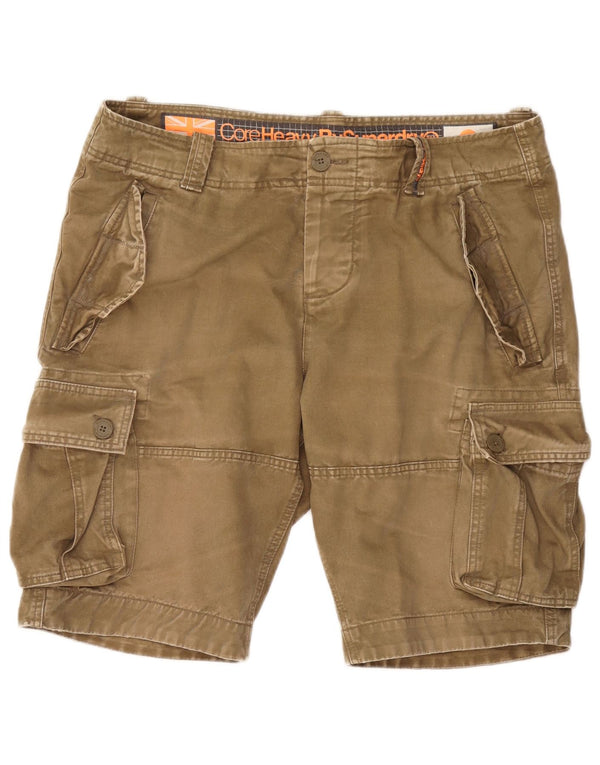 SUPERDRY Mens Cargo Shorts 2XL W42 Khaki