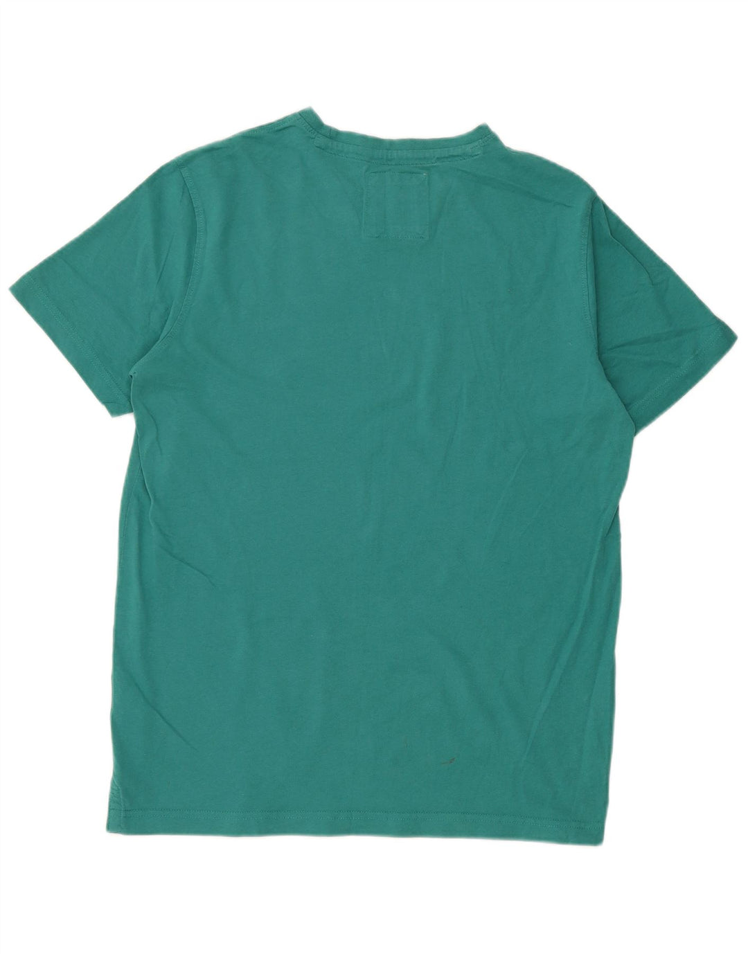 Crew Clothing Męski T-shirt Top Średniej Zielonej Bawełny