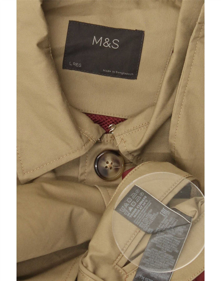 Marks & Spencer Płaszcz męski UK 40, duży, khaki, poliester