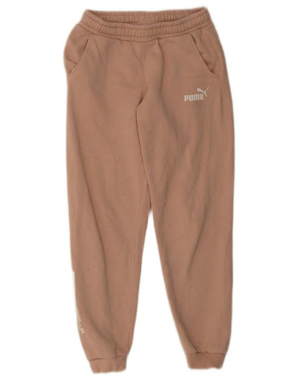 Damskie spodnie dresowe Puma Graphic Joggers UK 8 Small Pink Cotton