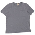 Cos Męski t-shirt o regularnym kroju, duży, niebieski, z bawełny w plamki