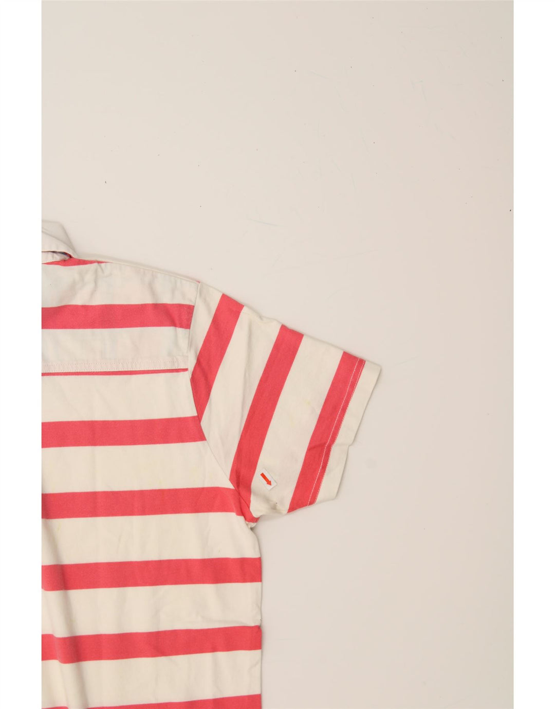 GANT Mens Polo Shirt Small Red Striped Cotton Vintage Gant and Second-Hand Gant from Messina Hembry 