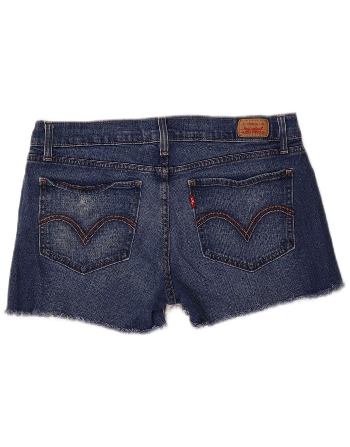 Damskie spodenki jeansowe Levi's 524 Distressed Super Low US 11 Large W32 Blue