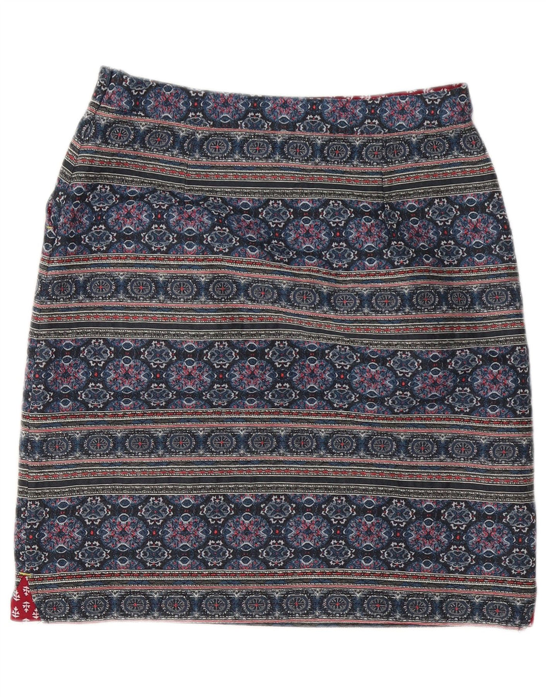 Damska spódniczka mini White Stuff UK 10 Small W30 Niebieski geometryczny poliester