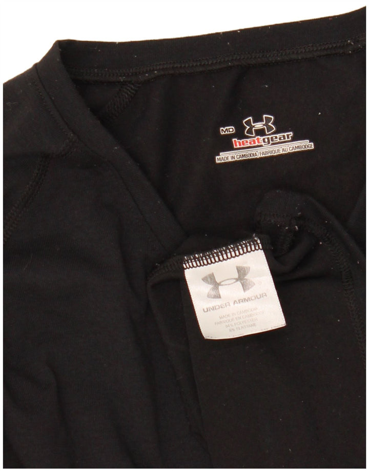 Damski top z długim rękawem Under Armour UK 12, średni czarny poliester