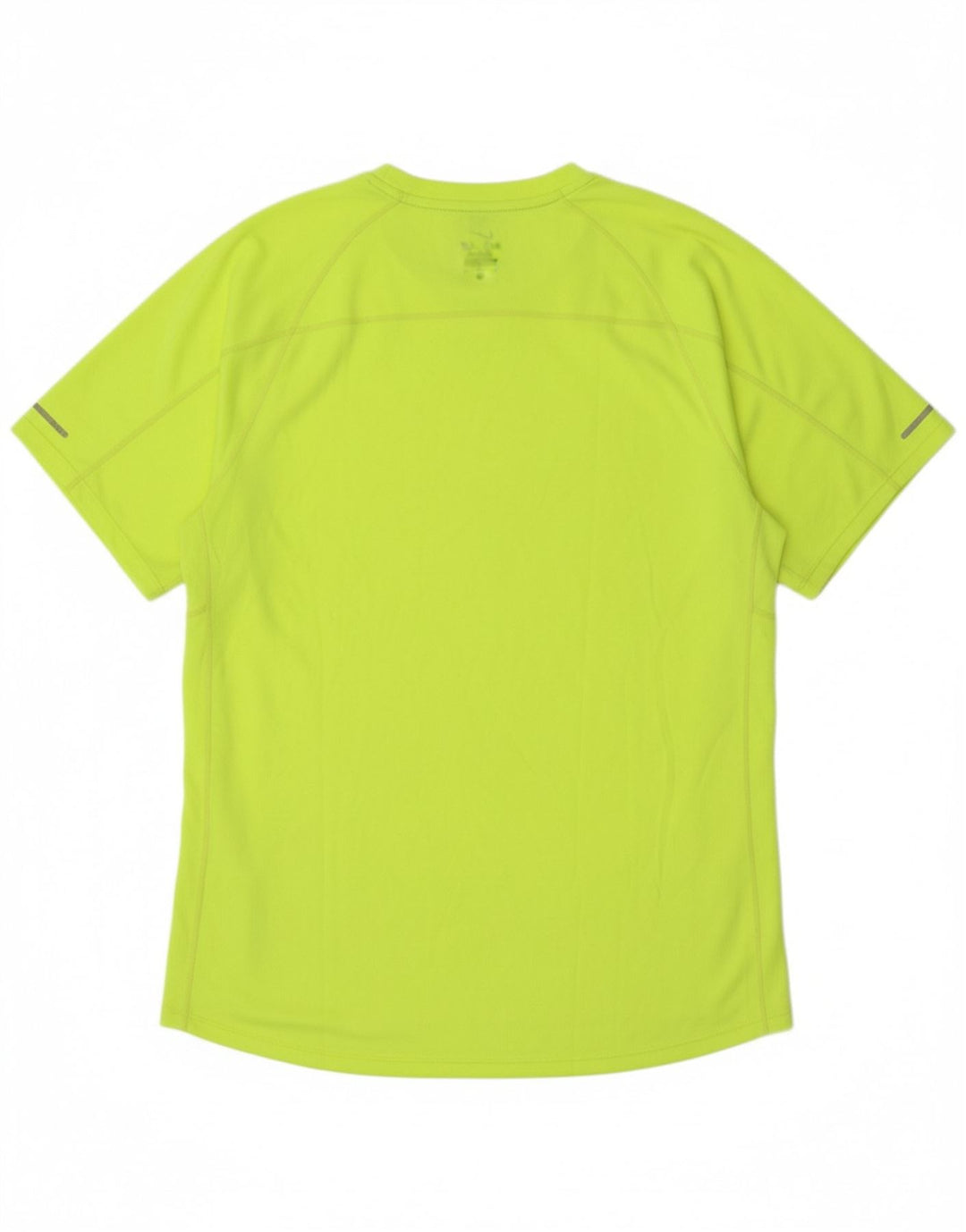 NIKE Mens Dri Fit T-Shirt Top Medium Yellow Polyester