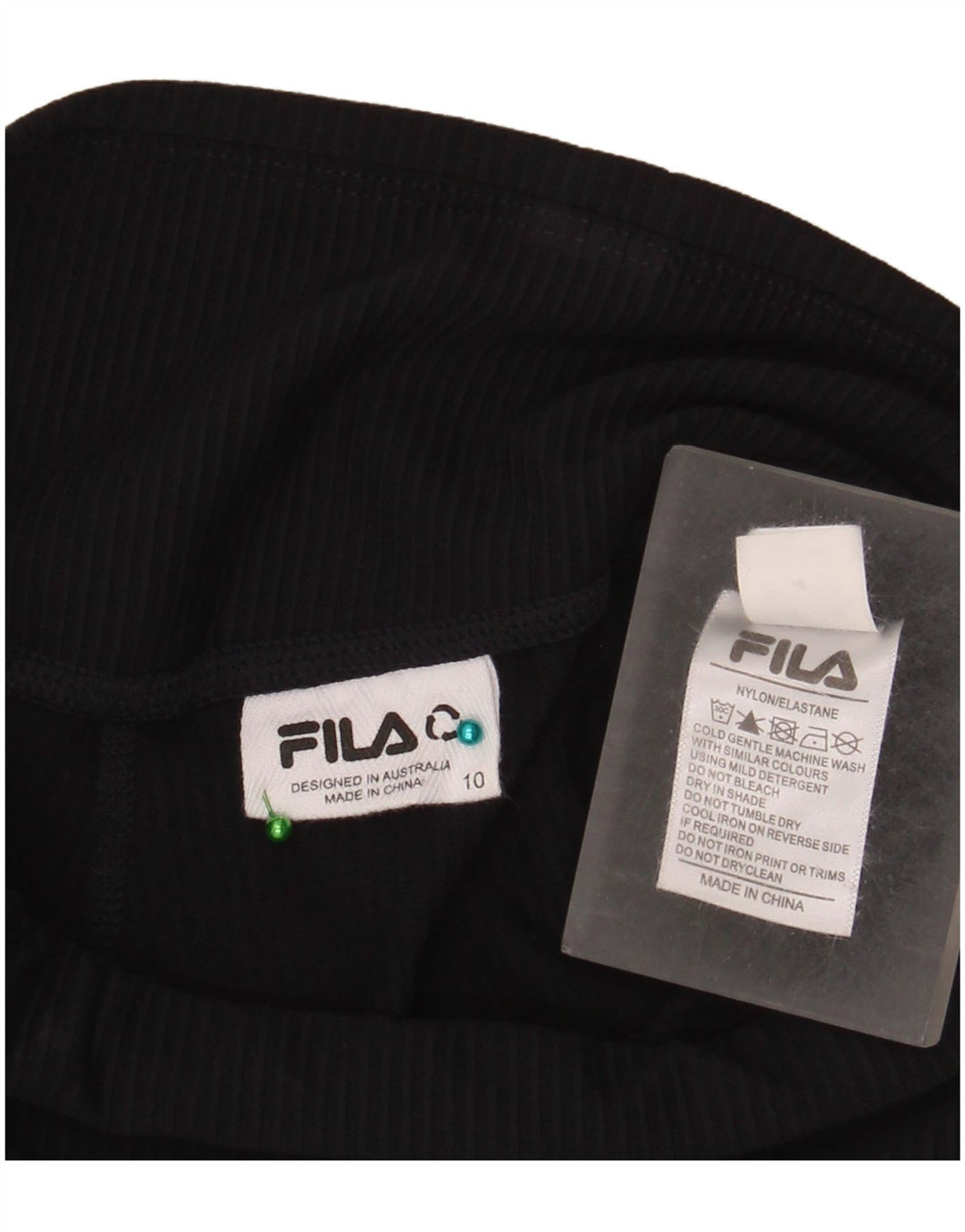 Damskie spodnie dresowe Fila UK 10 Small Black Nylon