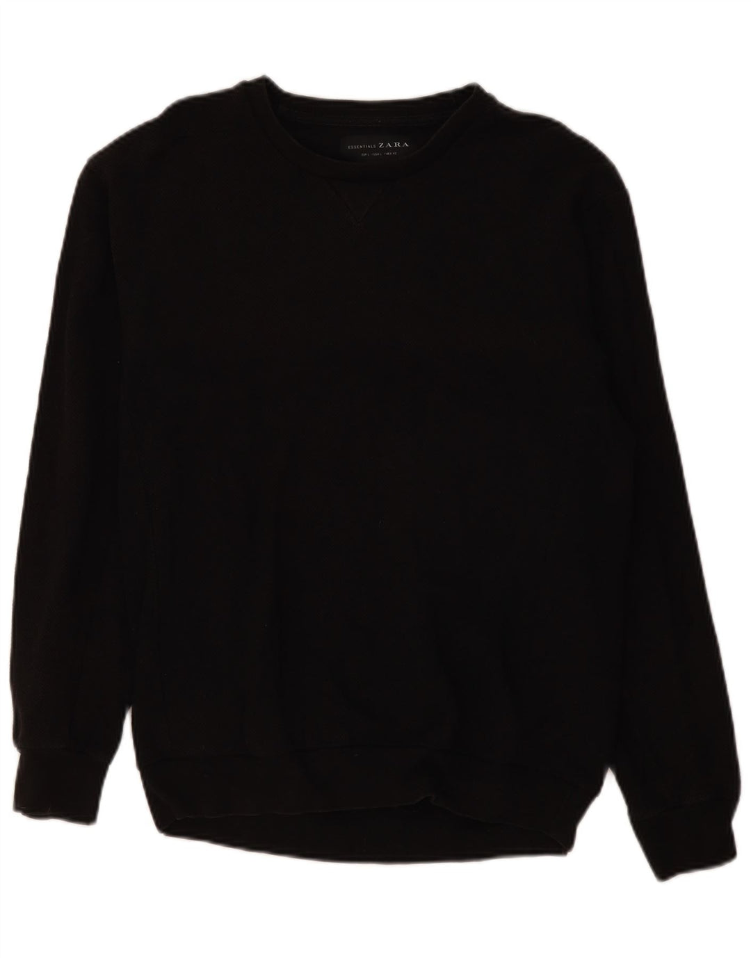 Męski sweter Zara, duży, czarny, bawełniany