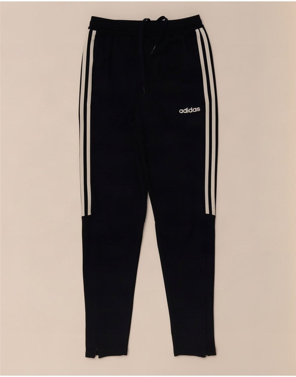 Męskie spodnie dresowe Adidas Climalite, małe, granatowe, z poliestru