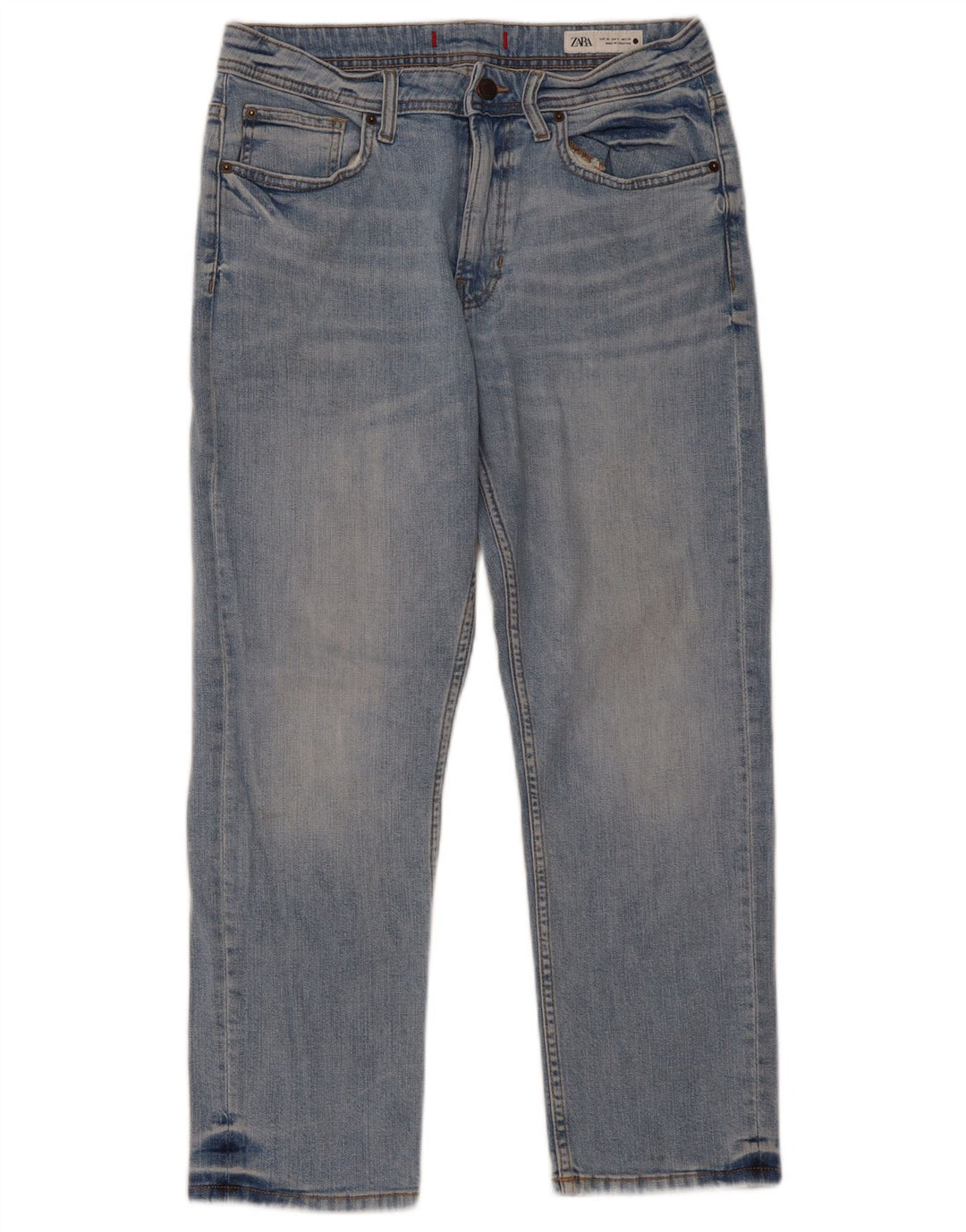 Damskie proste dżinsy ZARA EU 38 Small W28 L26 Niebieskie