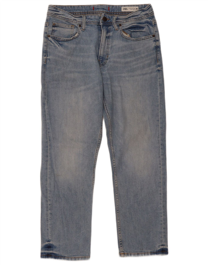 Damskie proste dżinsy ZARA EU 38 Small W28 L26 Niebieskie
