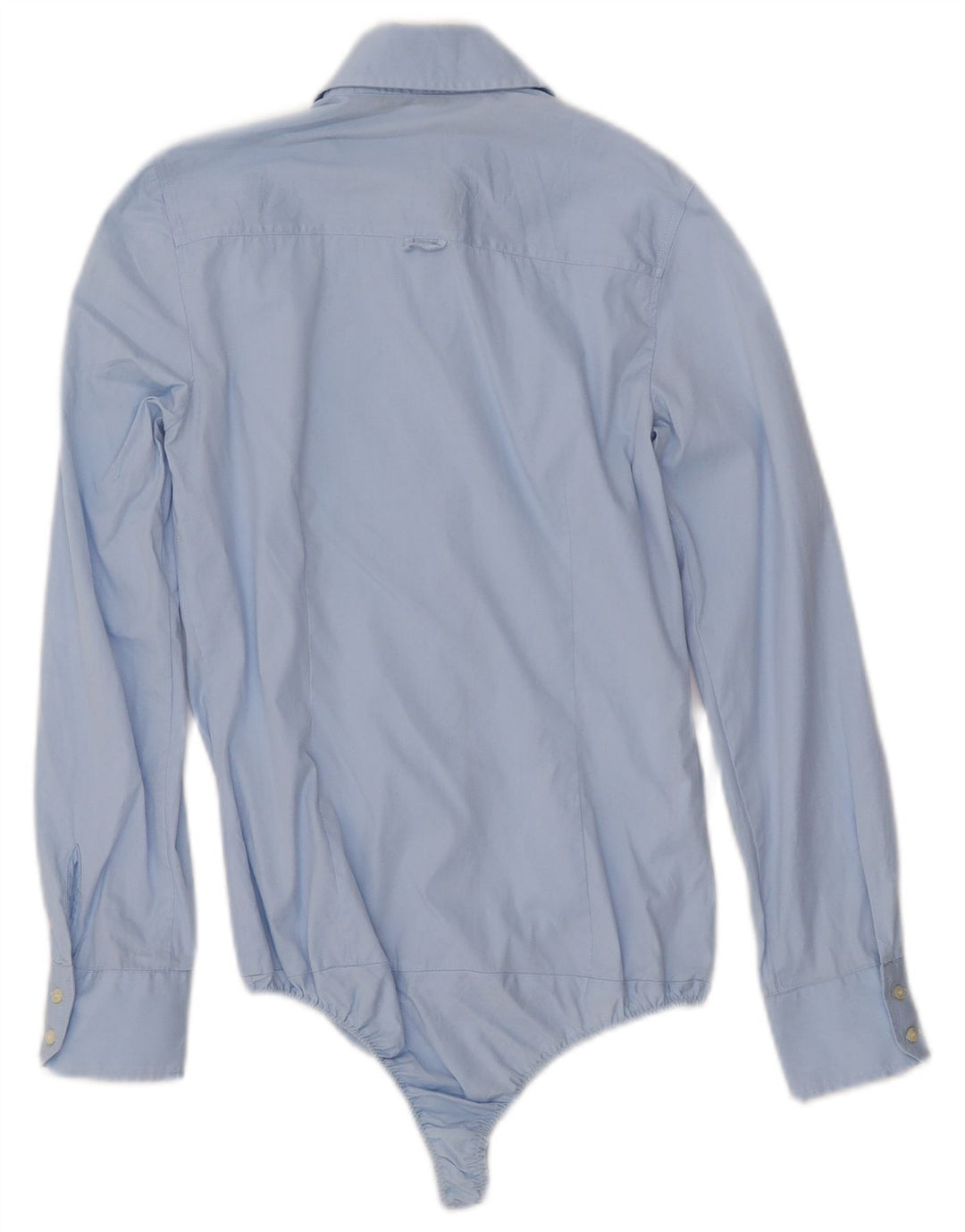 Damskie body z długim rękawem ZARA UK 6 XS, niebieskie, bawełniane