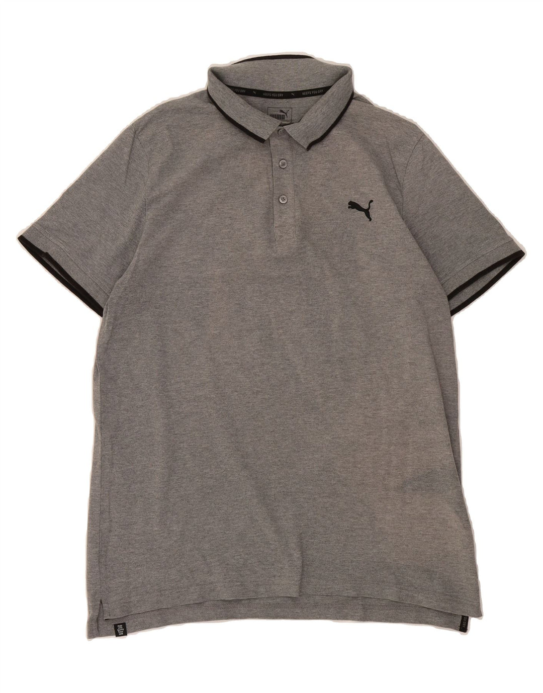 PUMA Mens Polo Shirt XL Grey Cotton Vintage Puma and Second-Hand Puma from Messina Hembry 