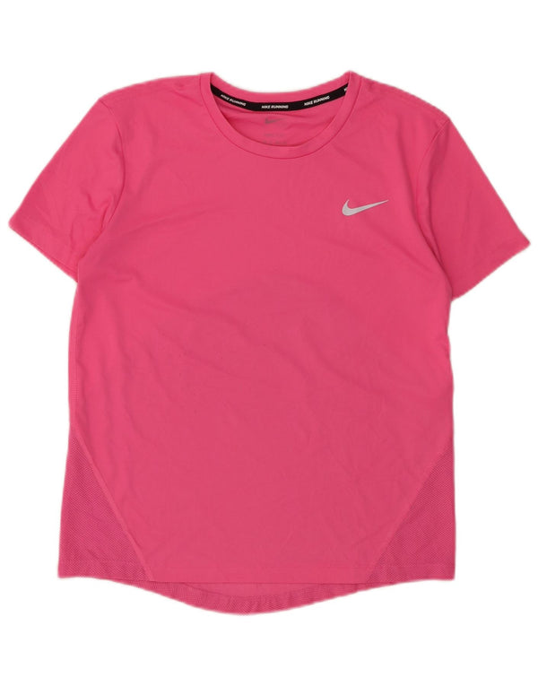 Damska koszulka NIKE Dri Fit Top UK 6 XS Różowy poliester