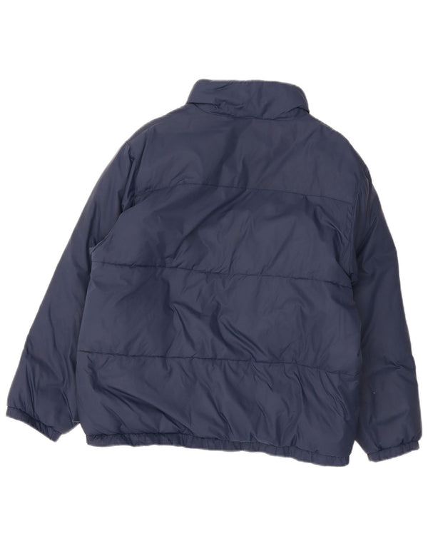 Kappa Boys Padded Jacket 13-14 Years XL Navy Blue Nylon