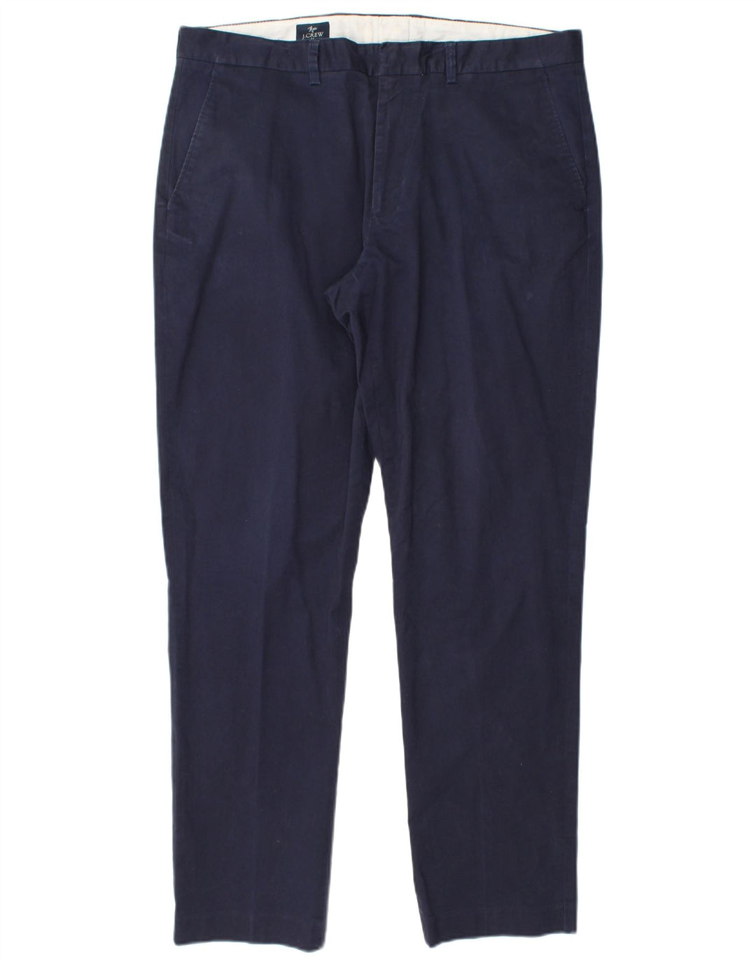 Spodnie męskie J. CREW Flex Slim Chino W35 L30 Granatowa bawełna