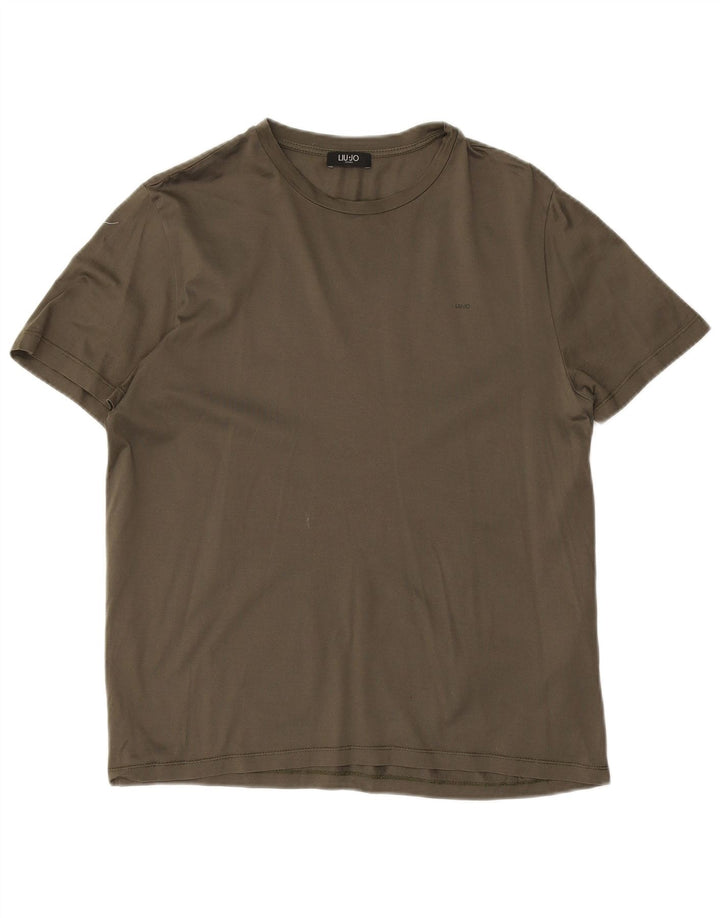 T-shirt męski Liu Jo, średni khaki