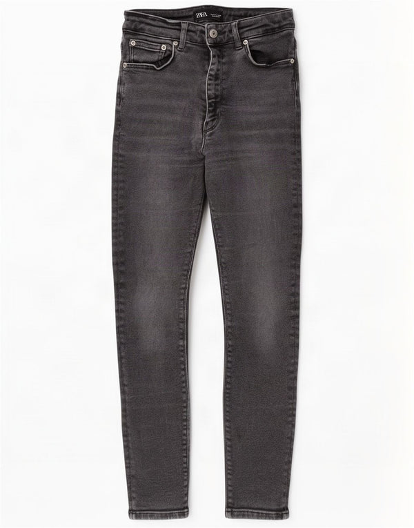 Damskie jeansy skinny Zara EU 40 Medium W30 L26 Szara bawełna