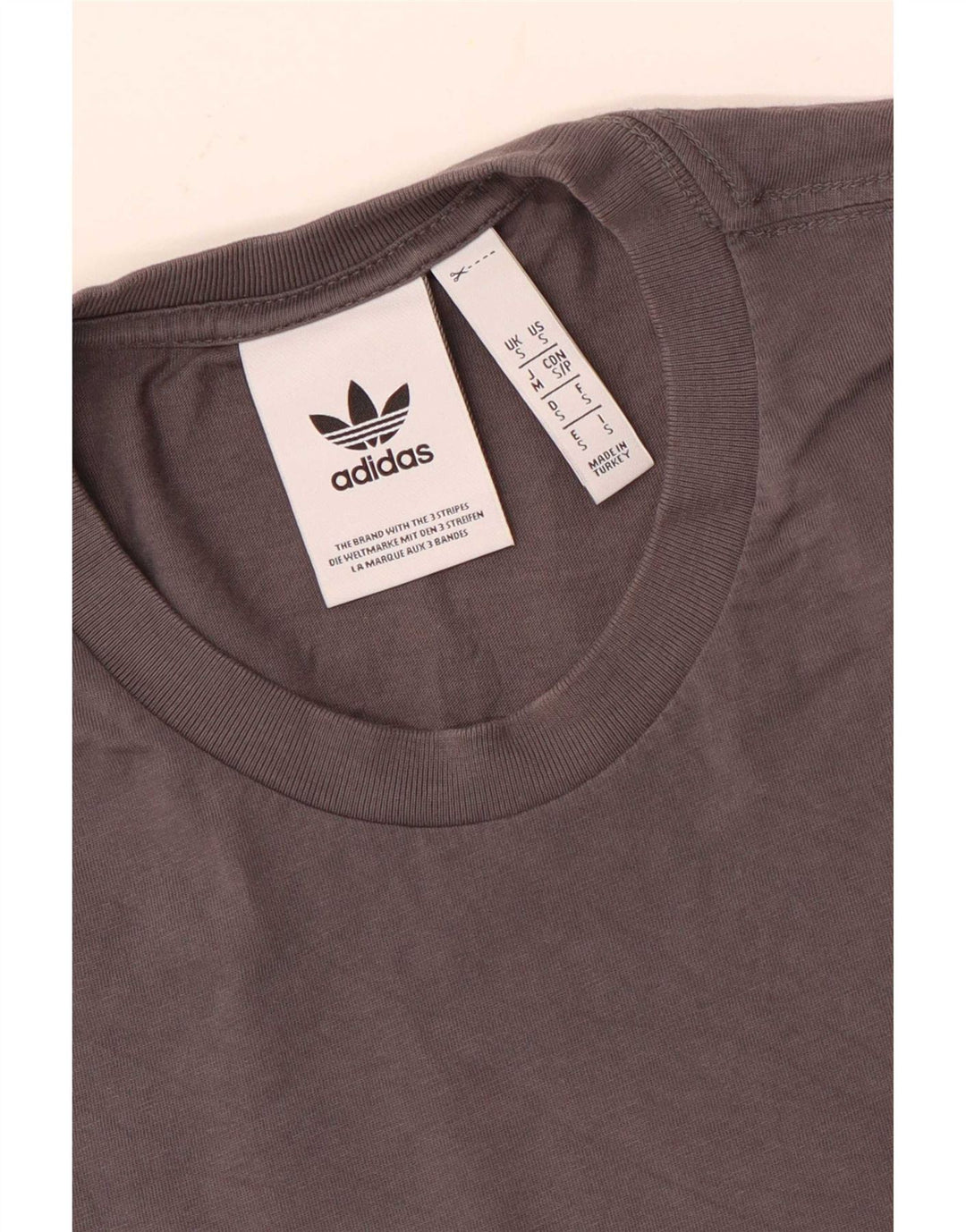 Adidas Męski T-shirt Top Mały Szary