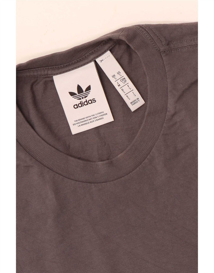 Adidas Męski T-shirt Top Mały Szary