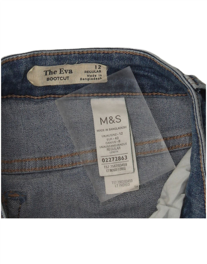 Marks & Spencer Damskie The Ivy Bootcut Jeans UK 12 Medium W30 L29 Niebieskie