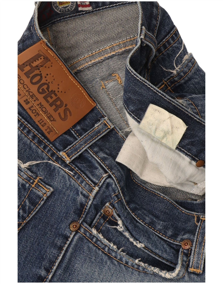 Damskie jeansy Bootcut Roy Rogers W31 L30 Niebieskie bawełniane
