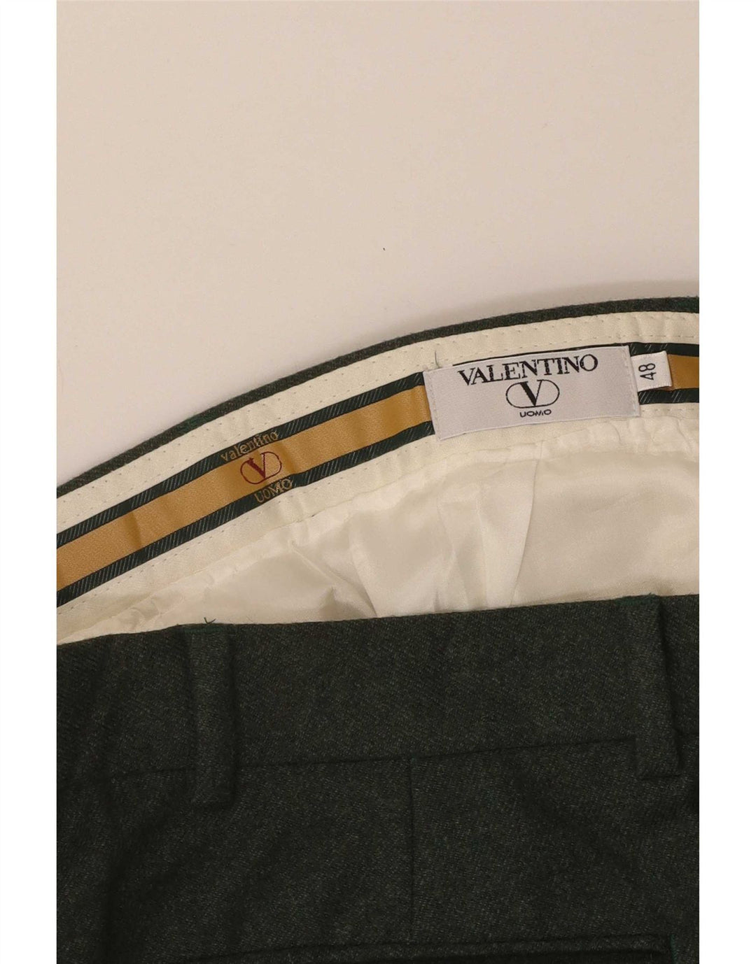 Męskie spodnie garniturowe Valentino IT 48 Medium W32 L31 Zielone