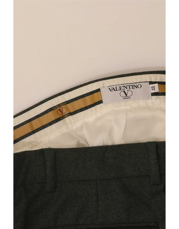 Męskie spodnie garniturowe Valentino IT 48 Medium W32 L31 Zielone