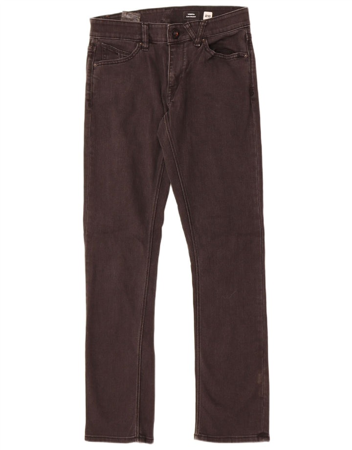 Męskie dżinsy Volcom Vorta Slim Straight W28 L31 Czarne bawełniane