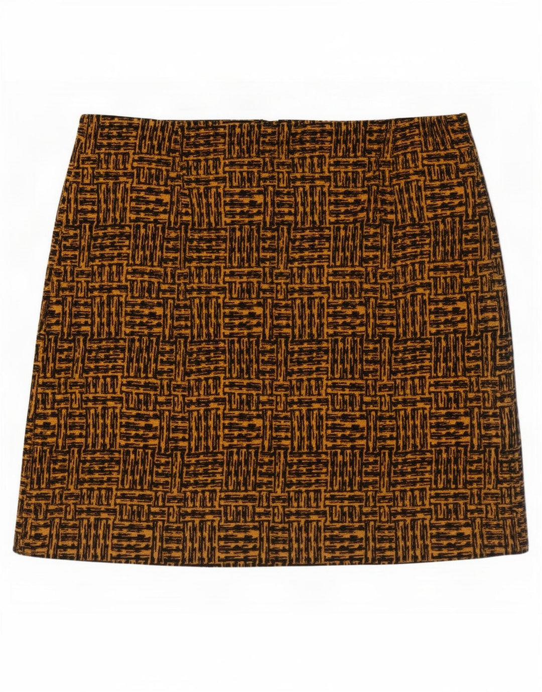 Marks & Spencer Damska spódnica mini UK 14 duża W36 brązowy geometryczny poliester