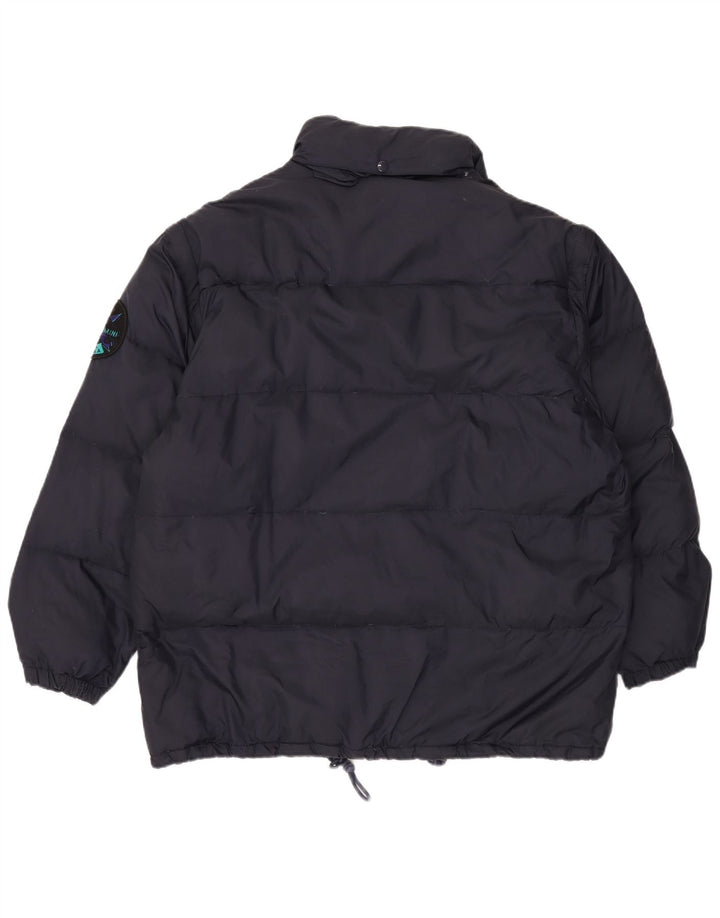 Męska kurtka narciarska VINTAGE UK 42 XL granatowa, nylonowa