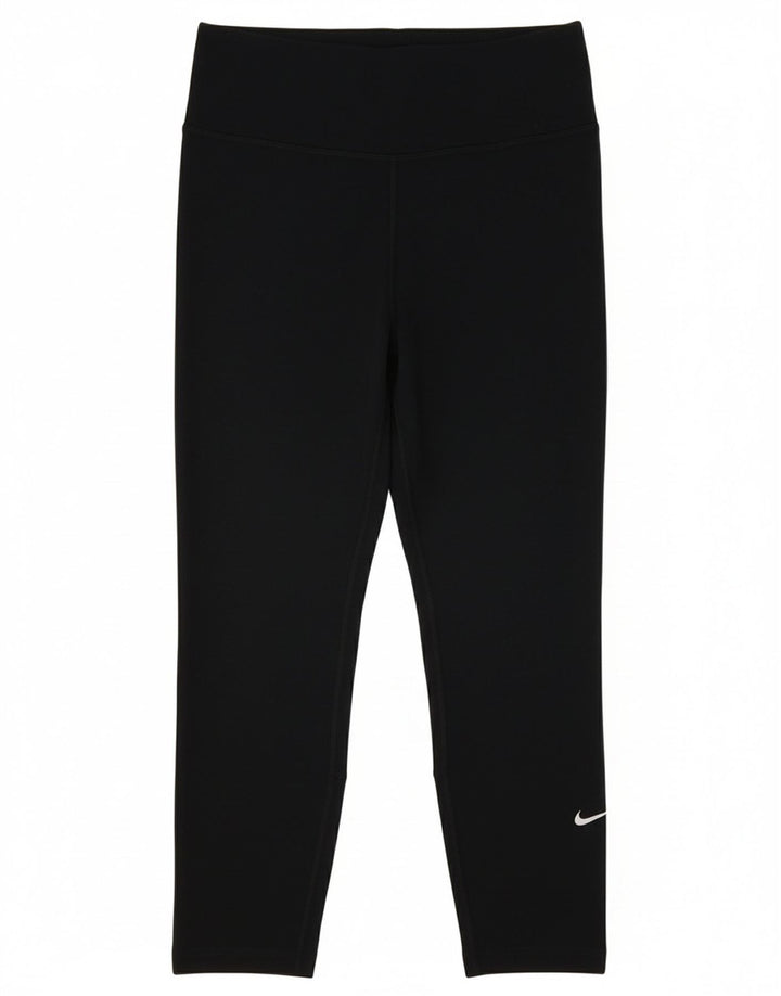 Legginsy Nike Damskie Dri Fit Capri UK 8 Małe Czarne