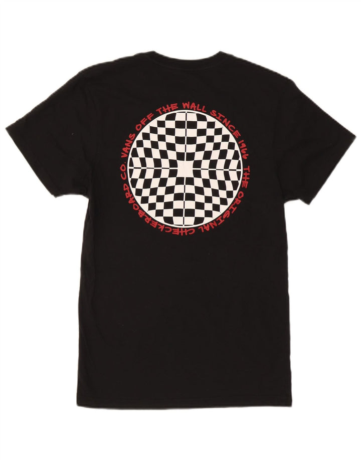Męski T-shirt z grafiką Vans, mały, czarny, bawełniany