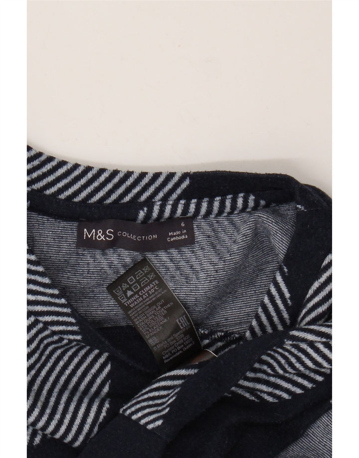 MARKS & SPENCER Damski sweter z okrągłym dekoltem UK 6, mały, granatowy