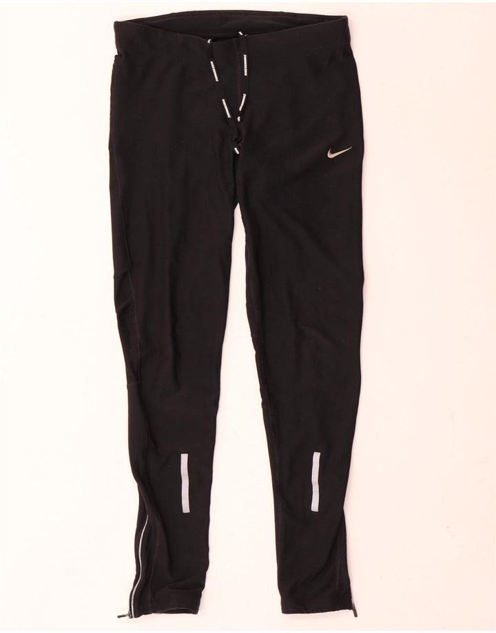 Damskie legginsy Nike Dri Fit UK 14, średni czarny poliester