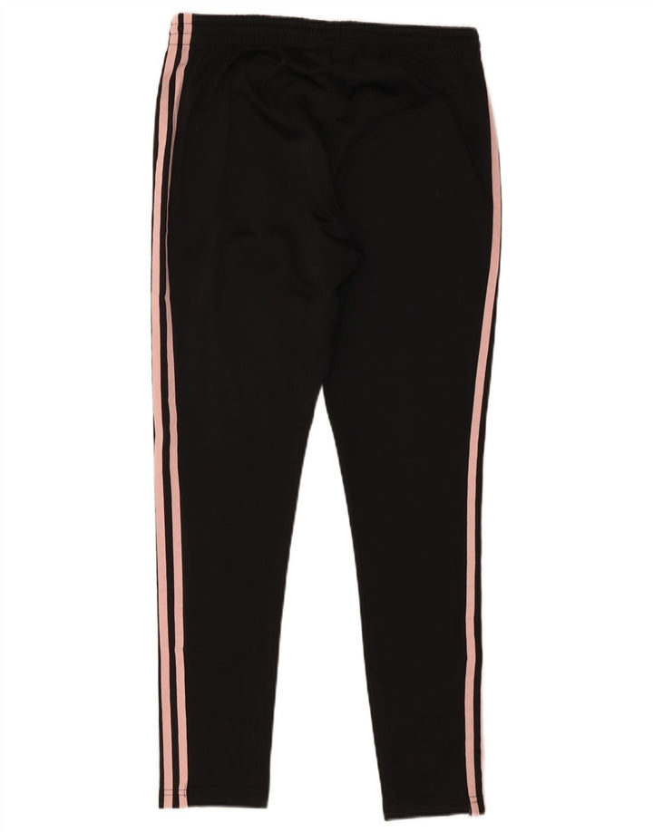 Damskie spodnie dresowe Adidas UK 12, średni czarny poliester