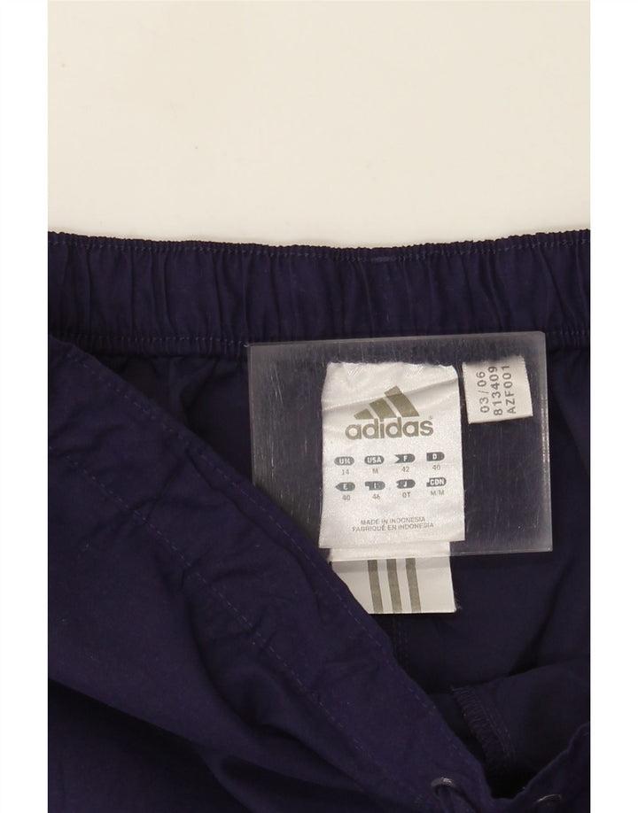 Damskie spodnie dresowe Adidas Capri UK 14 Średni fioletowy poliester