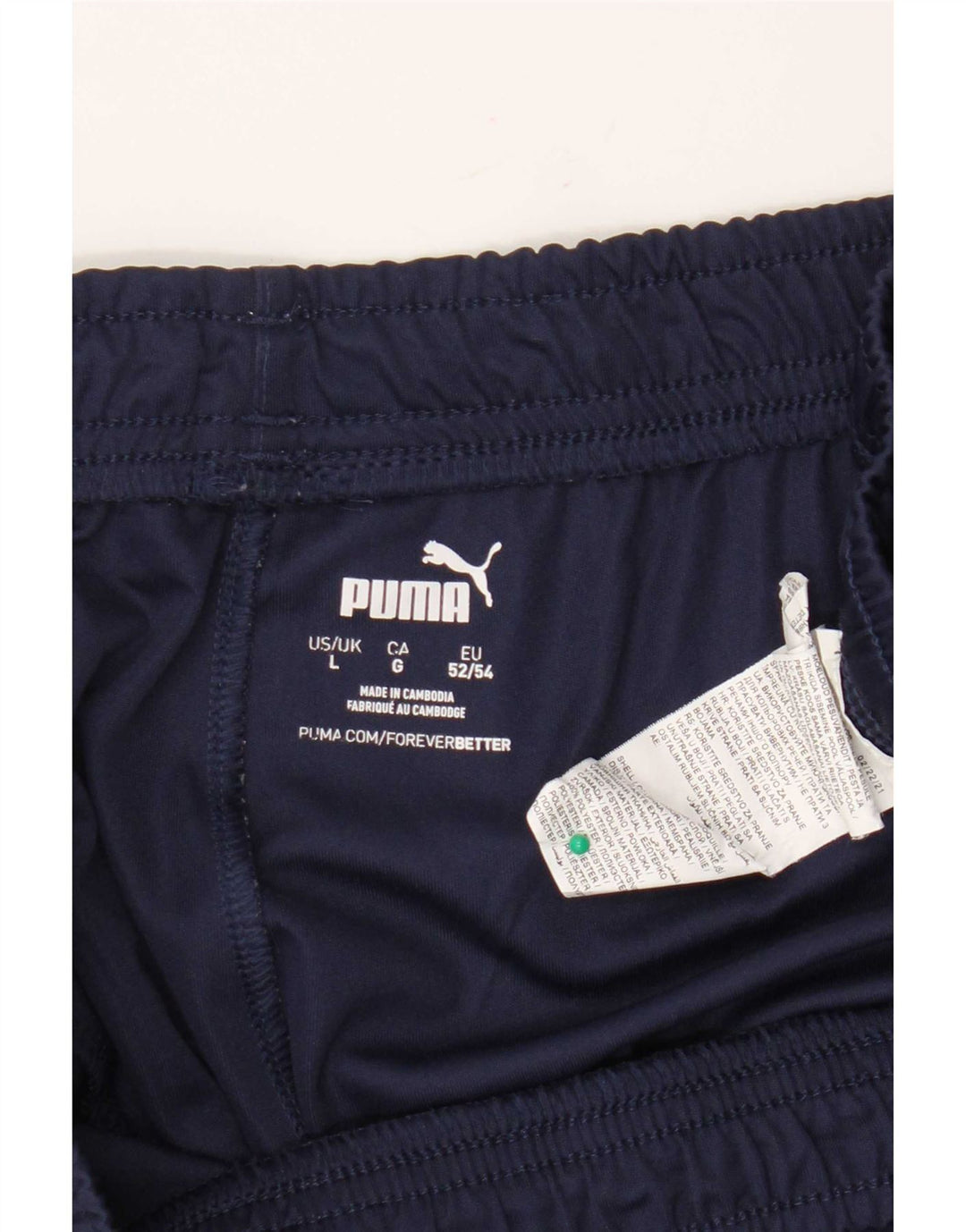 Męskie spodenki sportowe Puma, duże, granatowe, z poliestru