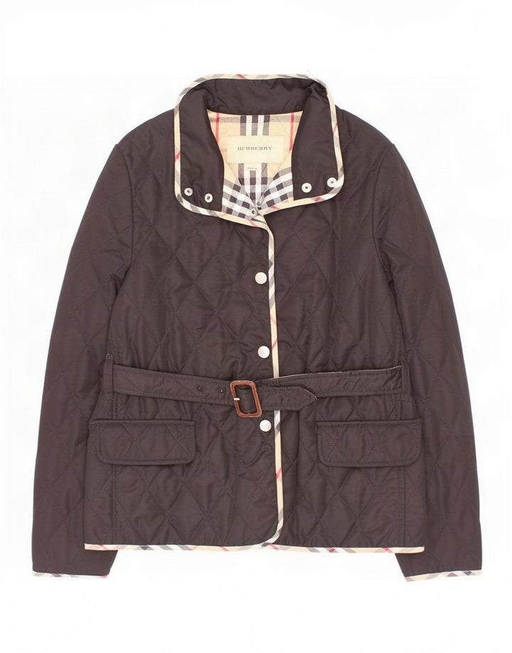 Pikowana kurtka dziewczęca Burberry 11-12 lat, czarna, poliester