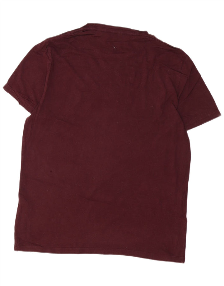 T-shirt męski ALL SAINTS, bawełniany, średni, bordowy