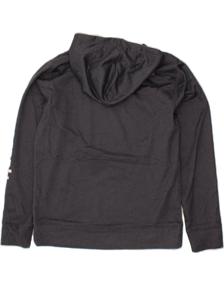 REEBOK Mens Graphic Hoodie Jumper Medium Grey Polyester Vintage Reebok and Second-Hand Reebok from Messina Hembry 