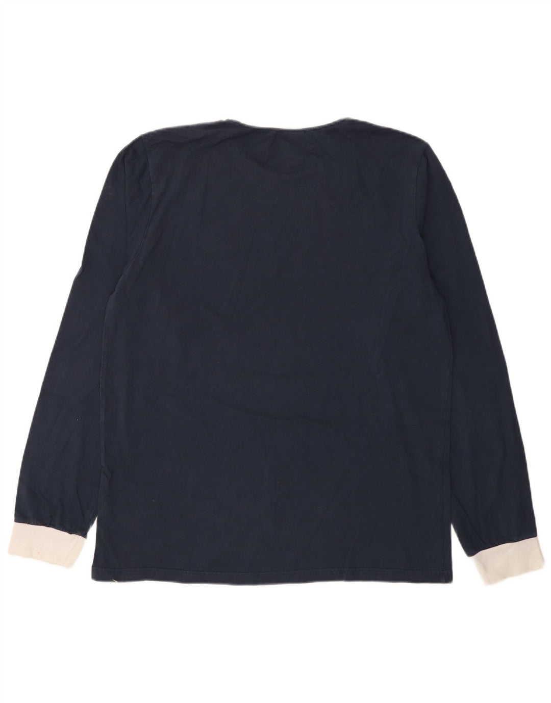 Męski top Ellesse z długim rękawem, duży, granatowy, bawełniany