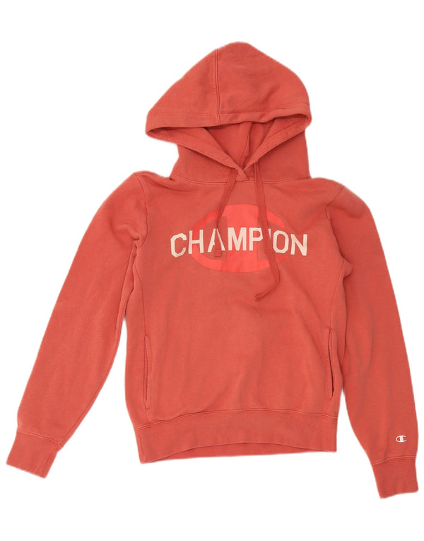 Damska bluza z kapturem Champion Graphic UK 6 XS czerwona