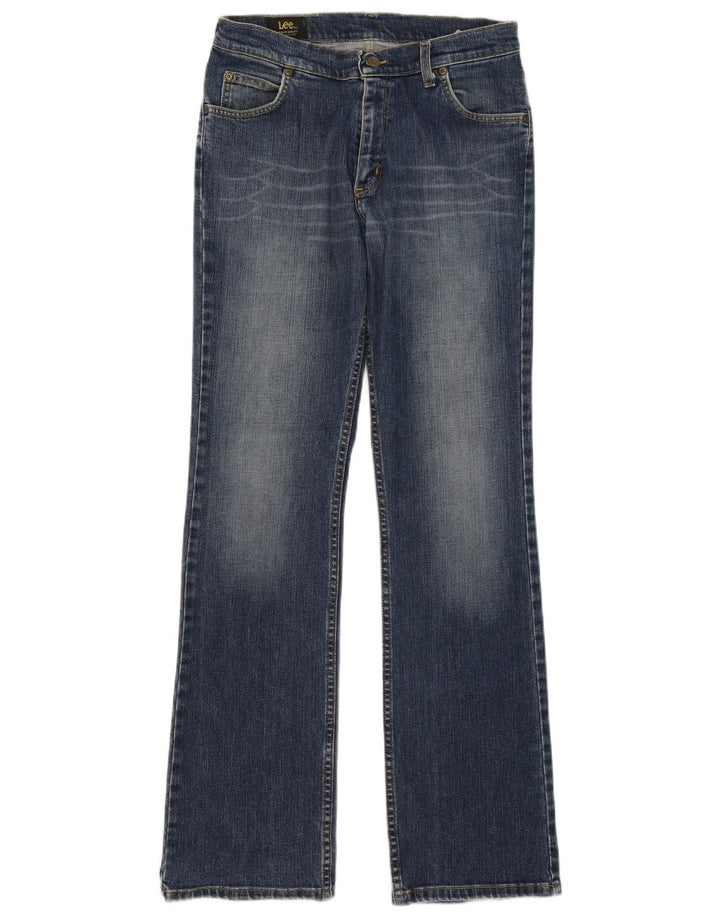 Damskie dżinsy Lee REED Bootcut W33 L34, niebieska bawełna