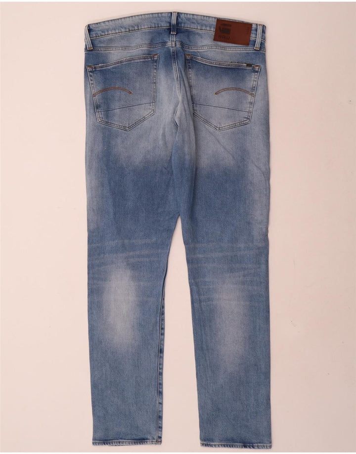 Męskie jeansy slim G-Star W36 L34 Niebieskie bawełniane